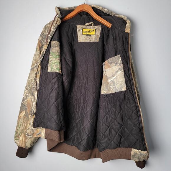 Brazos Work Force Camo Jacket XL Hooded Quilted Liner Outdoor HuntingCore Gorp - Picture 2 of 14